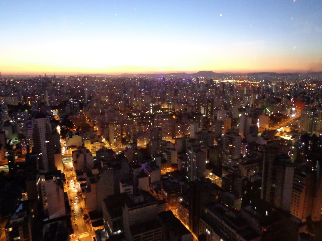 The city seen from the top of Edifício Itália.